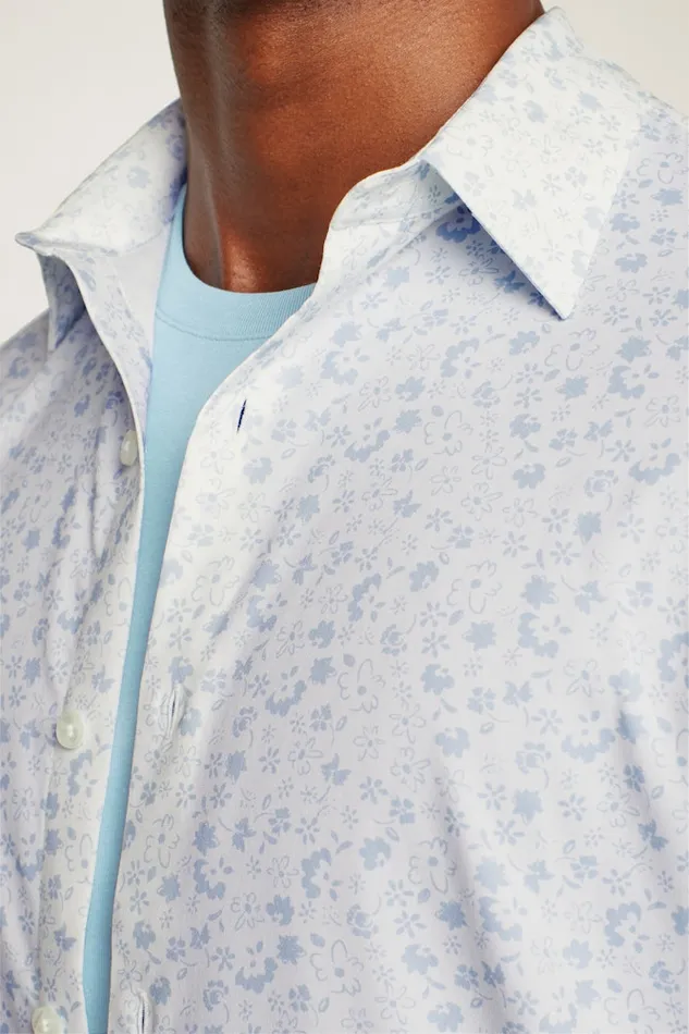 Men Bonobos Short Sleeve Shirts Tech Short Sleeve Shirt White Weekend Floral Men Bonobos Short Sleeve Shirts Tech Short Sleeve Shirt White Weekend Floral