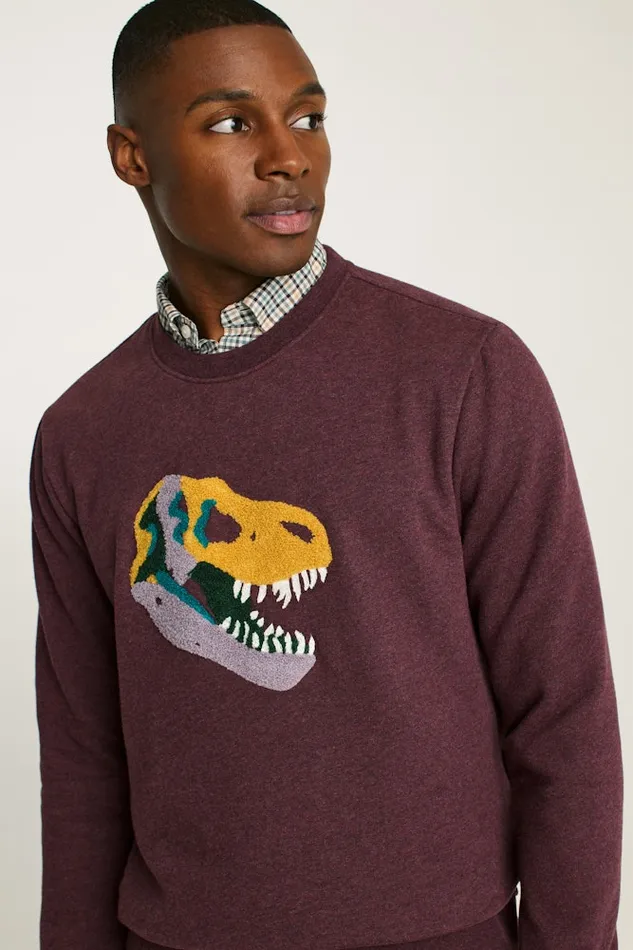 Men Bonobos Sweatshirts and Hoodies Critter Supersoft Fleece Crew T Rextinct Men Bonobos Sweatshirts and Hoodies Critter Supersoft Fleece Crew T Rextinct