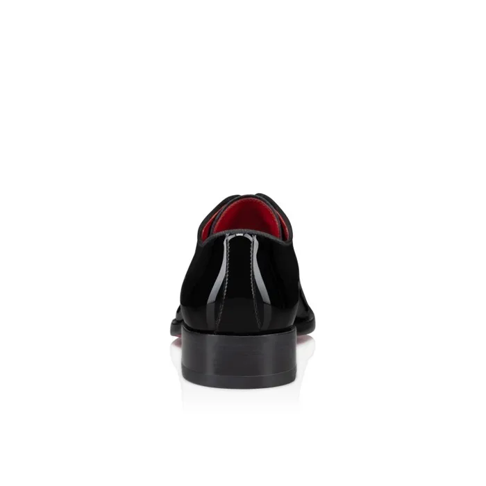 Men Chambeliss Night Strass Derbies 8211 Patent Calf Leather And Collar Pin 8211 Black Christian Louboutin Buckles and Laceups
