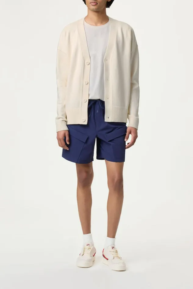 Men Coats and Jackets Fila Baseline Cardigan 920 Gardenia Men Coats and Jackets Fila Baseline Cardigan 920 Gardenia