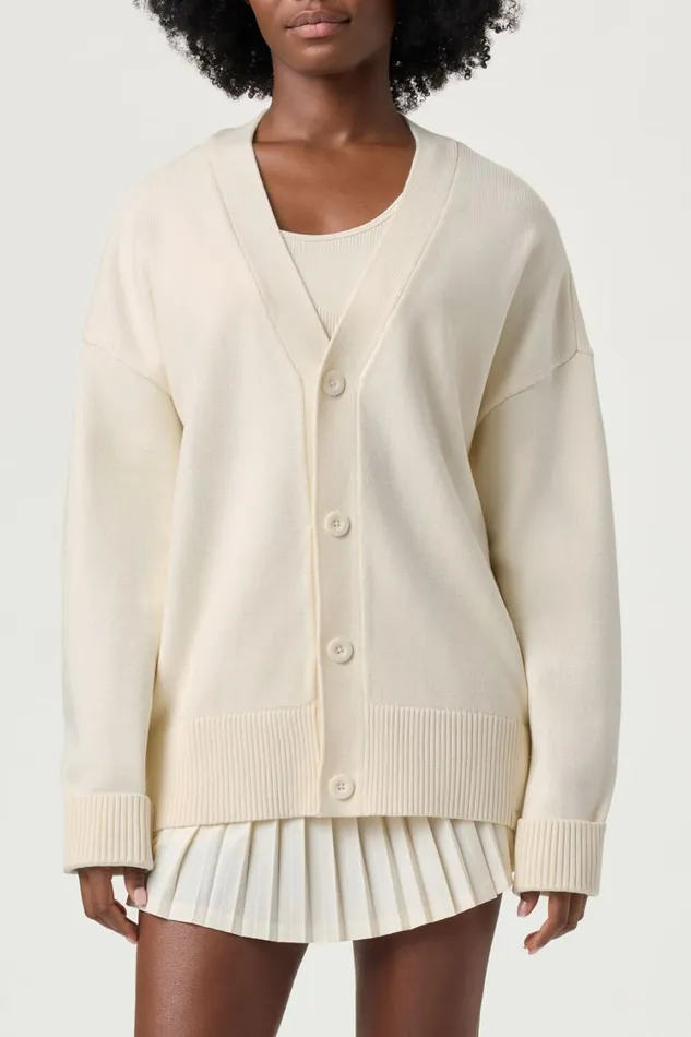 Men Coats and Jackets Fila Baseline Cardigan 920 Gardenia Men Coats and Jackets Fila Baseline Cardigan 920 Gardenia