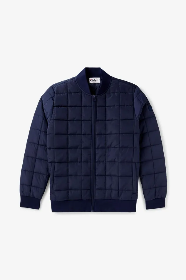 Men Coats and Jackets Fila Fundamental Lightweight Quilted Jacket 400 Fila Navy