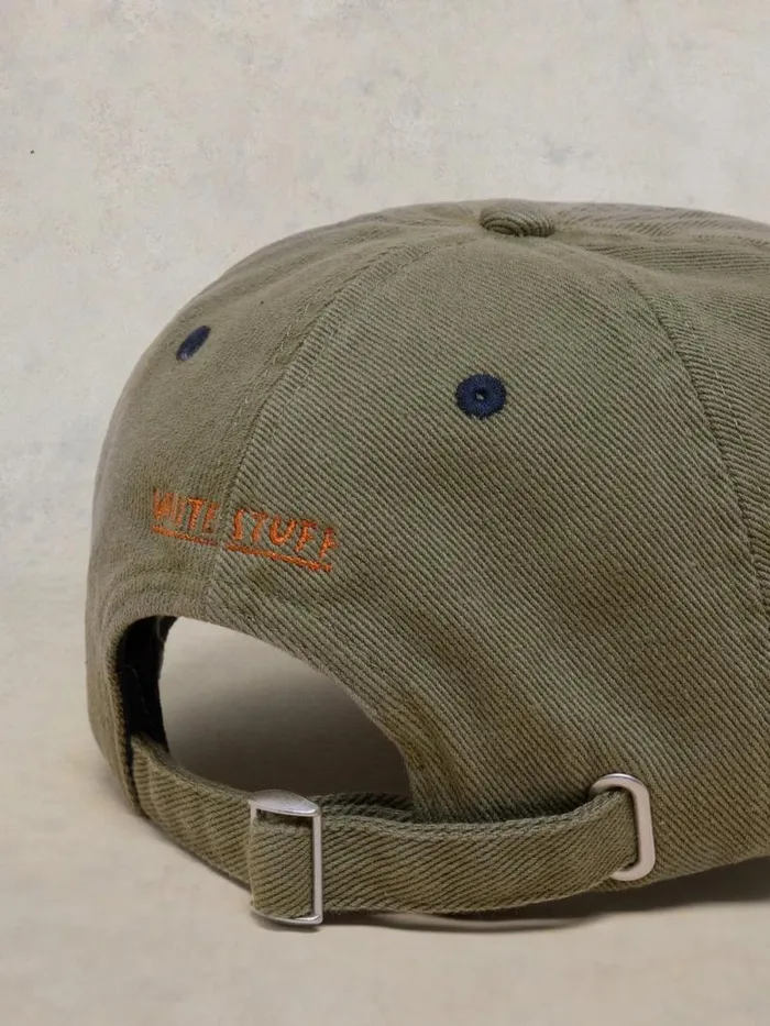 Men Cotton Casual Baseball Cap Khaki Green White Stuff Hats