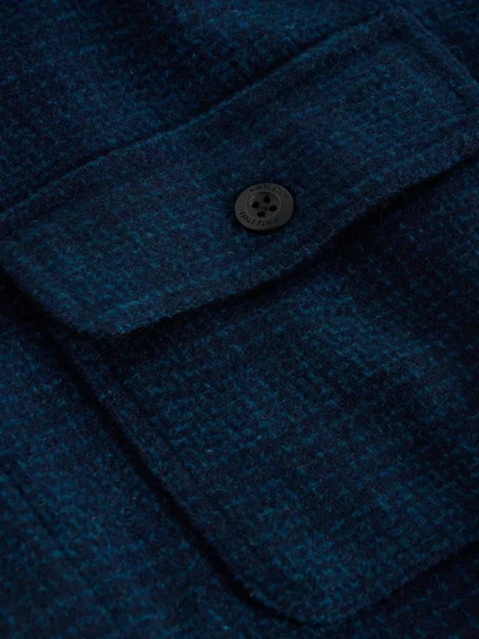 Men Darwen Texture Overshirt Navy Multi White Stuff Shirts Men Darwen Texture Overshirt Navy Multi White Stuff Shirts