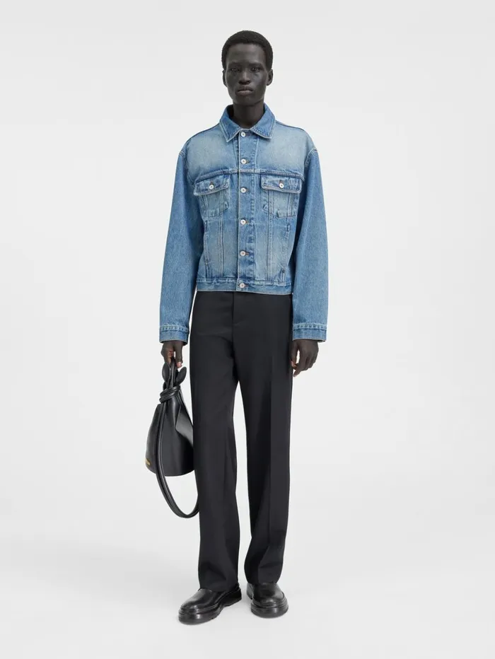 Men Denim JACQUEMUS The Denim DeNmes Jacket Bluetabac