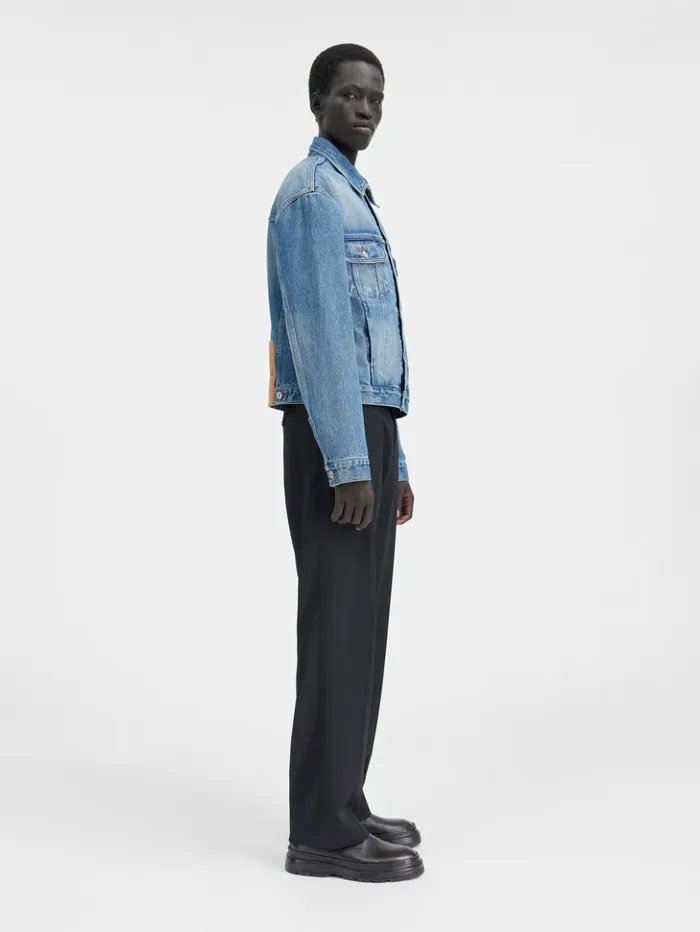 Men Denim JACQUEMUS The Denim DeNmes Jacket Bluetabac