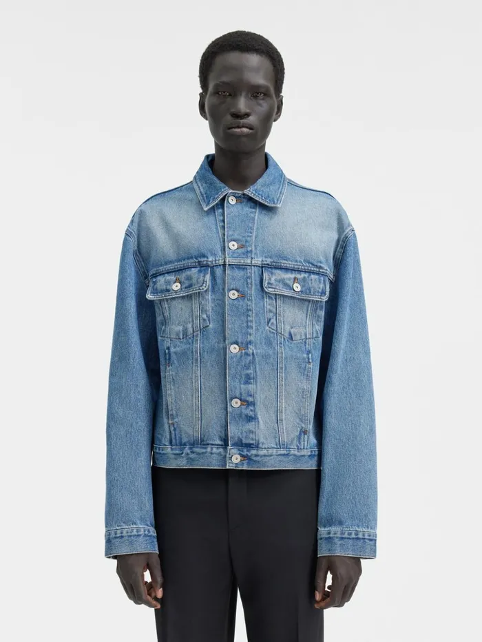 Men Denim JACQUEMUS The Denim DeNmes Jacket Bluetabac