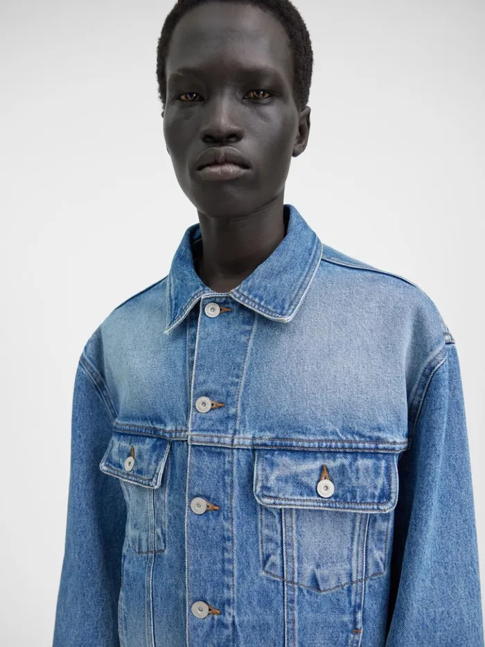 Men Denim JACQUEMUS The Denim DeNmes Jacket Bluetabac