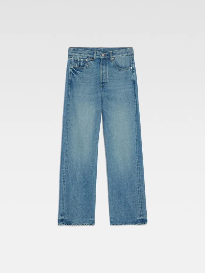 Men Denim JACQUEMUS The Straight DeNmes Denim Pants Bluetabac