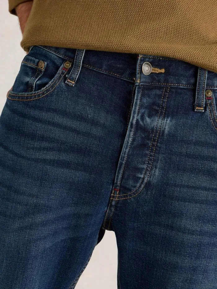 Men Eastwood Straight Jean Zip Fly Mid Denim White Stuff Jeans Men Eastwood Straight Jean Zip Fly Mid Denim White Stuff Jeans
