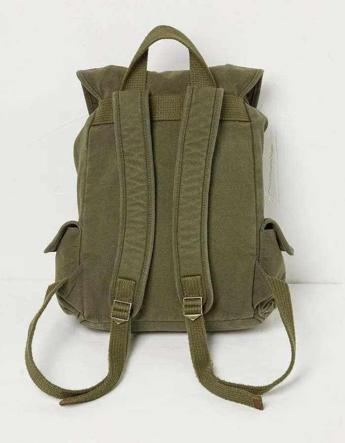 Men FatFace Bags and Wallets Barton Canvas Dispatch Rucksack Khaki Green
