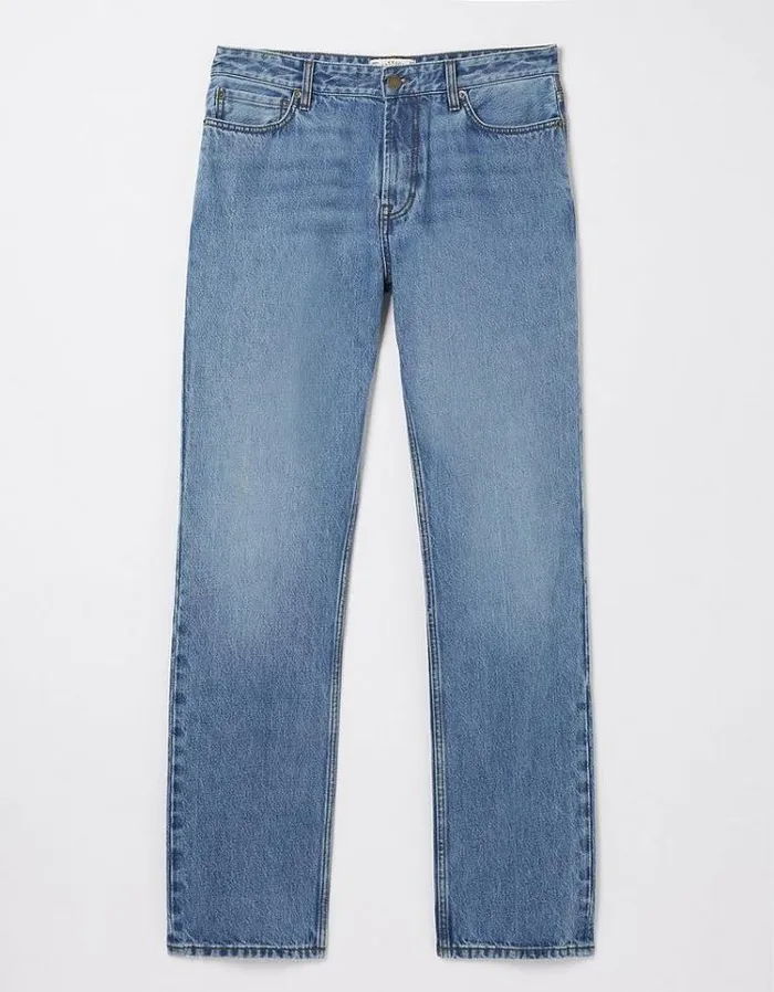 Men FatFace Jeans Straight Fit Jeans Light Denim Blue