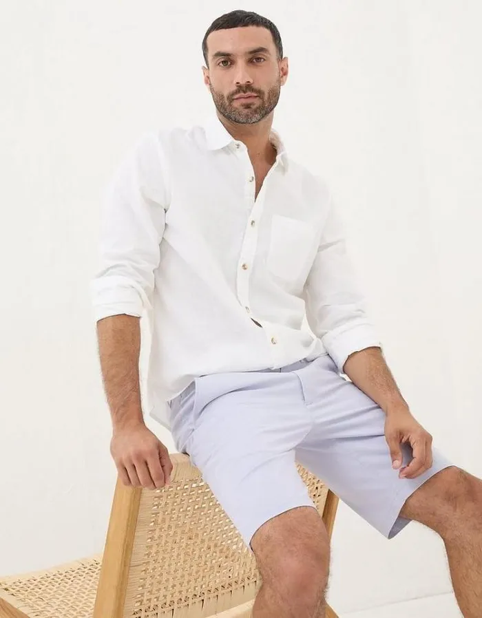 Men FatFace Shorts Mawes Chino Shorts Lilac