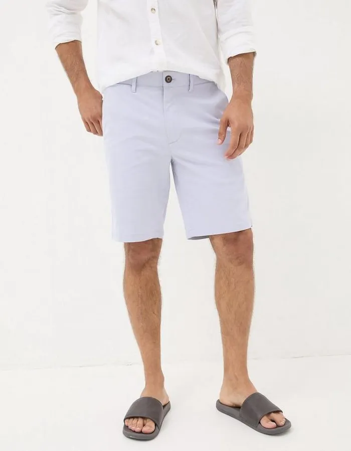 Men FatFace Shorts Mawes Chino Shorts Lilac