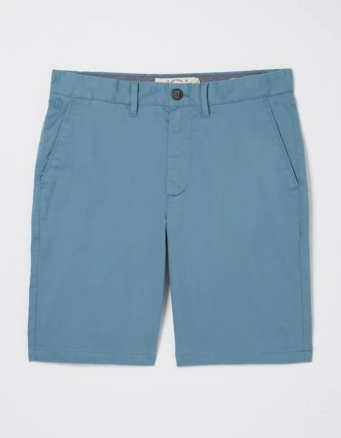 Men FatFace Shorts Mawes Chino Shorts Washed Blue