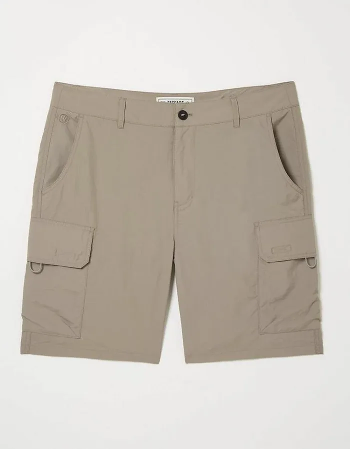 Men FatFace Shorts Snowdon Hybrid Cargo Shorts Stone