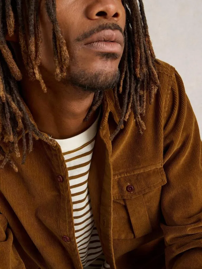 Men Griffin Cord Shirt Mid Brown White Stuff Shirts Men Griffin Cord Shirt Mid Brown White Stuff Shirts
