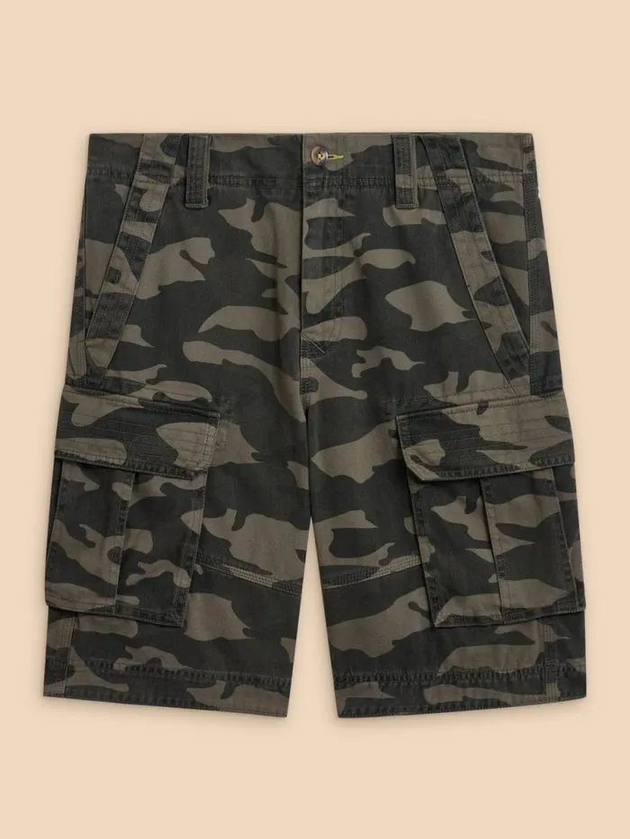 Men Halsall Organic Cargo Short Green Multi White Stuff Shorts