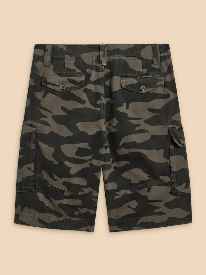 Men Halsall Organic Cargo Short Green Multi White Stuff Shorts