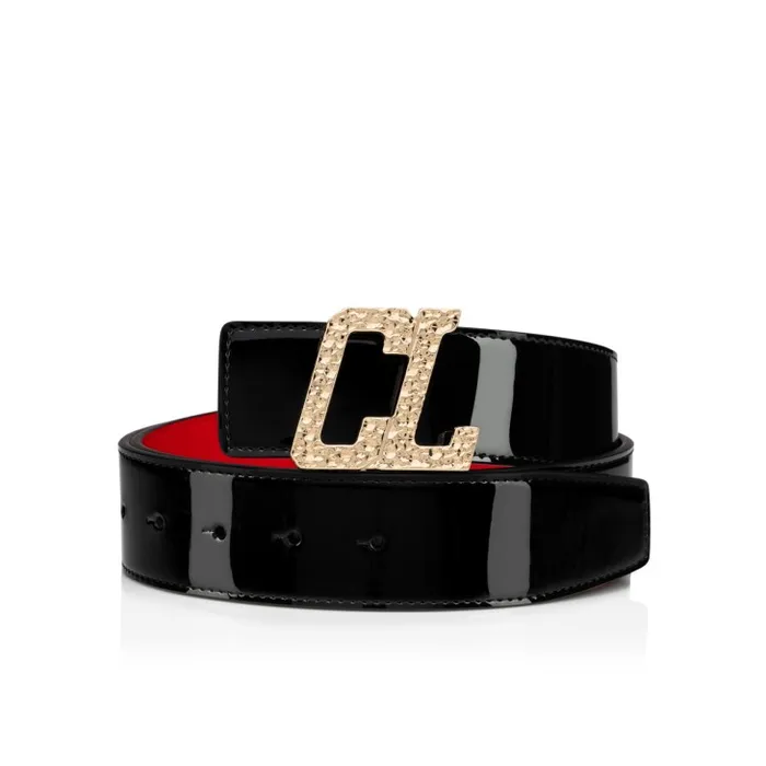 Men Happy Rui CL Logo Belt Buckle Belt Buckle 8211 Hammered Metal 8211 Gold Christian Louboutin Belts