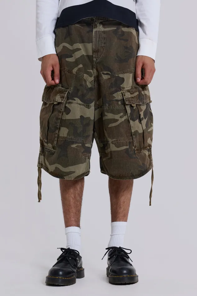 Men Jaded London Shop Cadet Camo Shorts Bestsellers