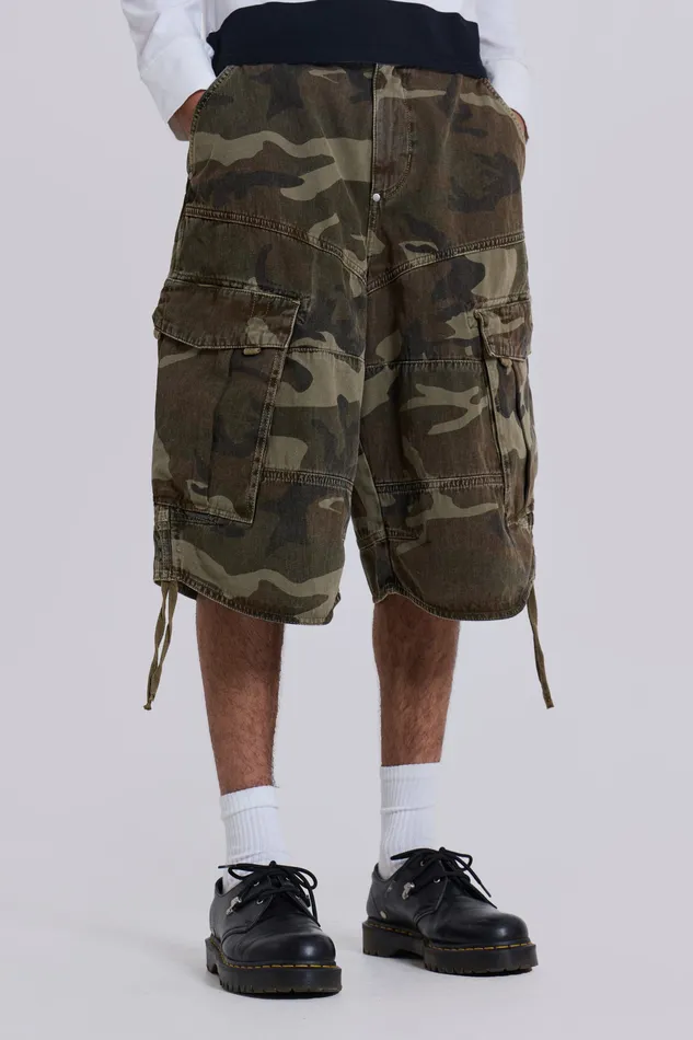 Men Jaded London Shop Cadet Camo Shorts Bestsellers