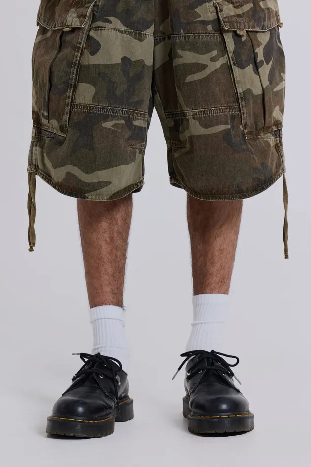 Men Jaded London Shop Cadet Camo Shorts Bestsellers