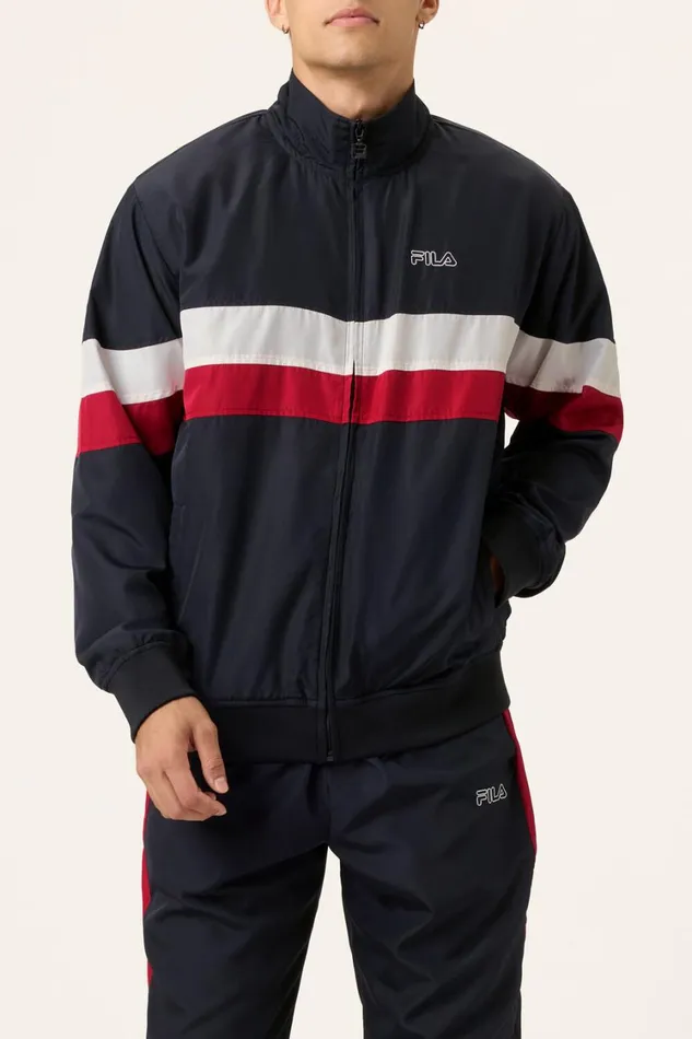 Men Matching Sets Fila Full Zip Woven Track Jacket 014 Blackwhiterio Red Men Matching Sets Fila Full Zip Woven Track Jacket 014 Blackwhiterio Red