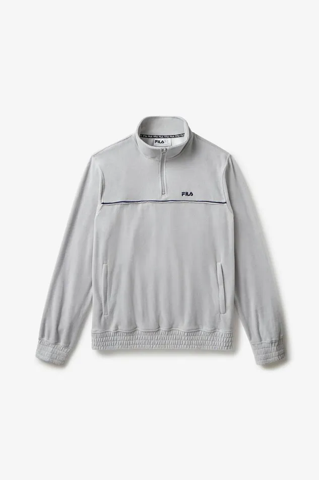 Men Matching Sets Fila Velour Track Jacket 068 Highrisefila Navywhite