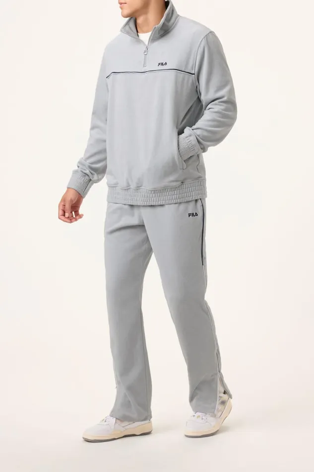 Men Matching Sets Fila Velour Track Jacket 068 Highrisefila Navywhite