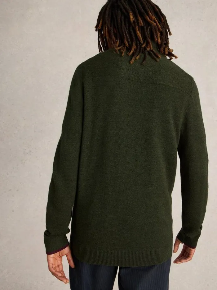 Men Newport Wool Merino Jumper Dark Green White Stuff Knitwear Men Newport Wool Merino Jumper Dark Green White Stuff Knitwear