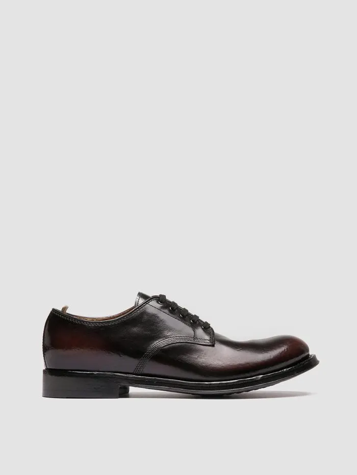 Men Officine Creative Footwear ADMIRAL 001 Brown Leather Derby Shoes