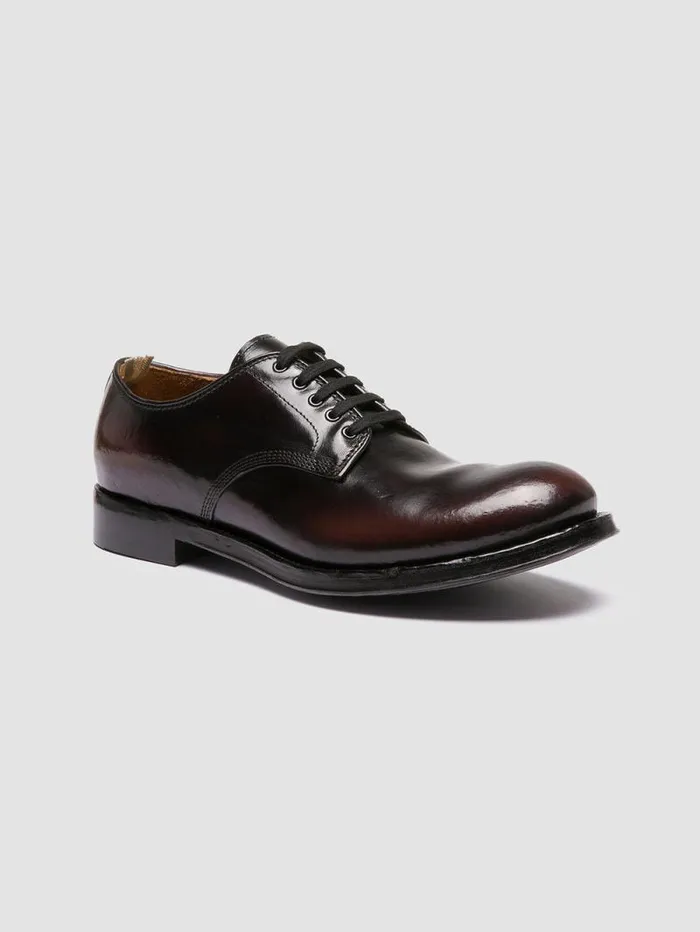 Men Officine Creative Footwear ADMIRAL 001 Brown Leather Derby Shoes