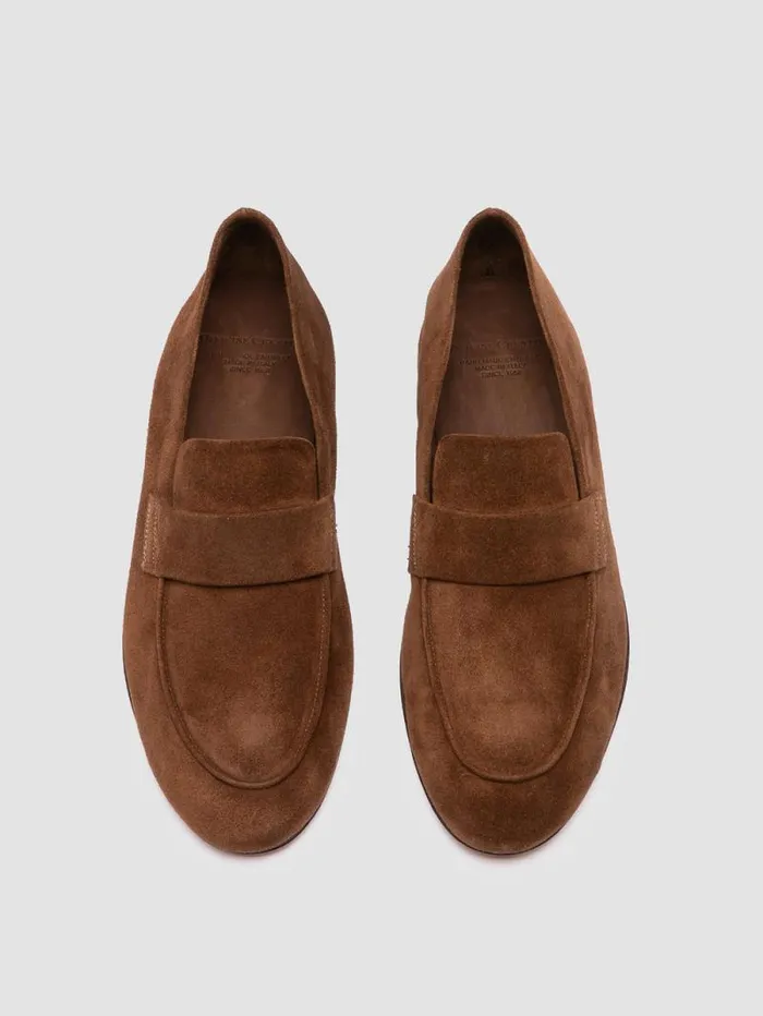 Men Officine Creative Footwear AIRTO 001 Brown Suede Loafers