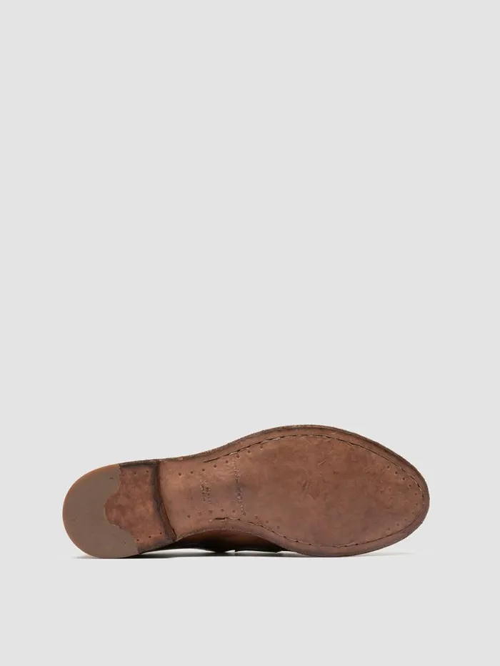 Men Officine Creative Footwear ARCHIVE 522 Brown Leather Penny Loafers Men Officine Creative Footwear ARCHIVE 522 Brown Leather Penny Loafers