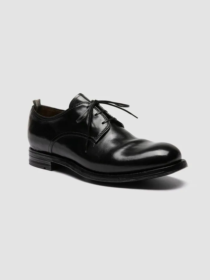 Men Officine Creative Footwear BALANCE 019 Black Leather Derby Shoes Men Officine Creative Footwear BALANCE 019 Black Leather Derby Shoes