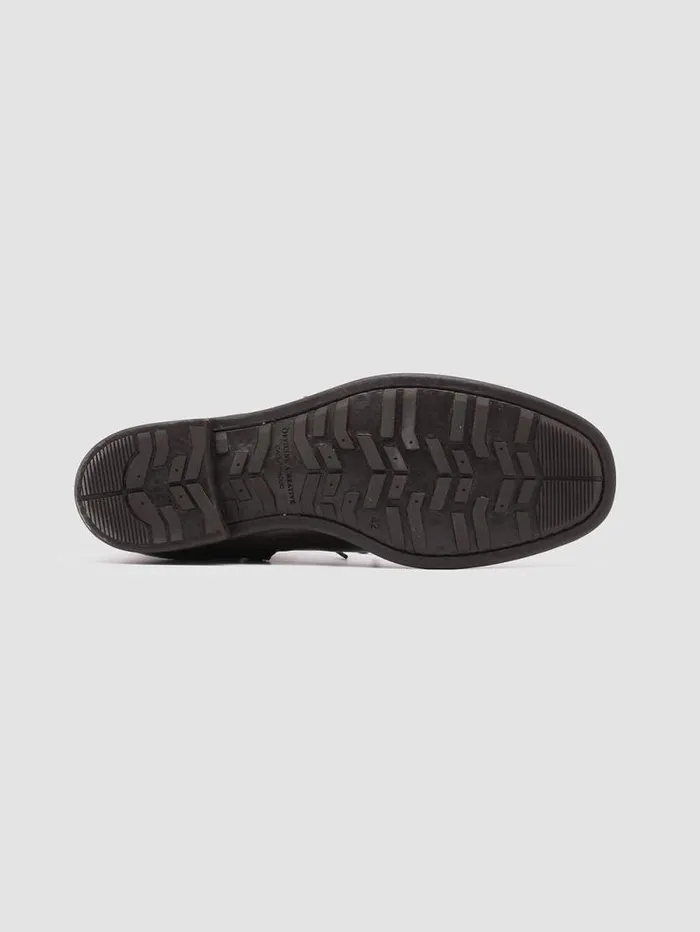 Men Officine Creative Footwear CHRONICLE 004 Ebony Leather Ankle Boots