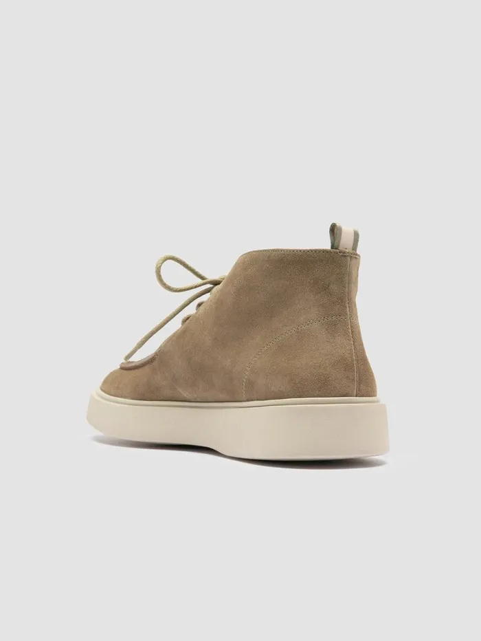 Men Officine Creative Footwear FRAME 002 Taupe Suede Chukka Boots Men Officine Creative Footwear FRAME 002 Taupe Suede Chukka Boots