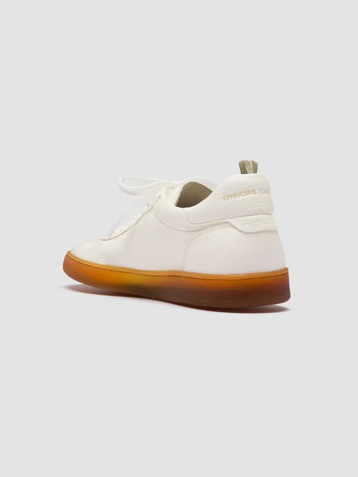 Men Officine Creative Footwear HALO 001 White Leather Low Top Sneakers