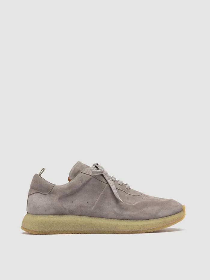 Men Officine Creative Footwear LEGEND 001 Grey Suede Low Top Sneakers