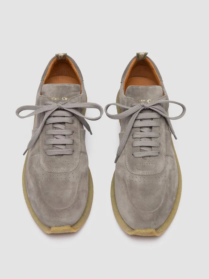 Men Officine Creative Footwear LEGEND 001 Grey Suede Low Top Sneakers