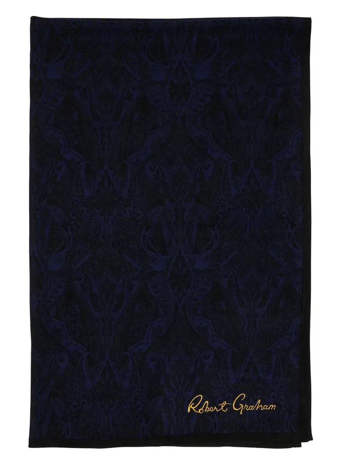 Men Pajamas and Underwear Robert Graham HIGHLAND BLANKET Navy