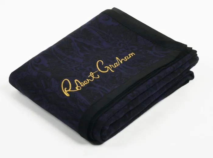 Men Pajamas and Underwear Robert Graham HIGHLAND BLANKET Navy