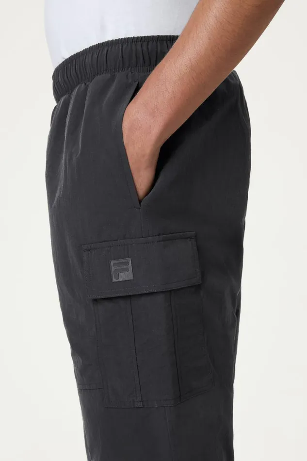 Men Pants and Shorts Fila Heavy Cargo Jogger 001 Black