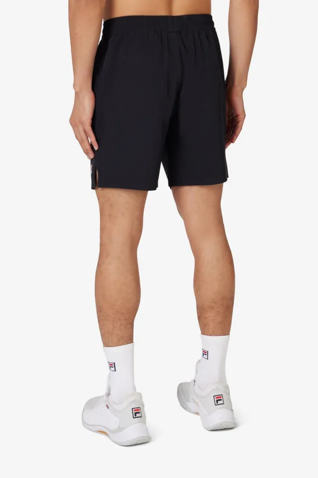 Men Pants and Shorts Fila Woven Court Short 002 Black