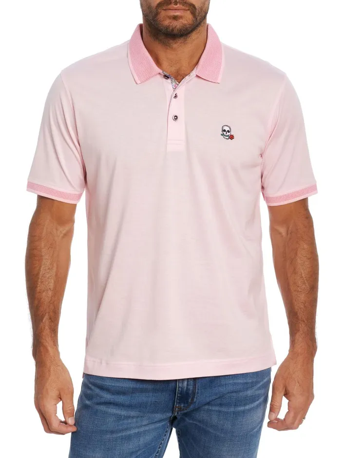 Men Polos and TShirts Robert Graham ARCHIE POLO Black