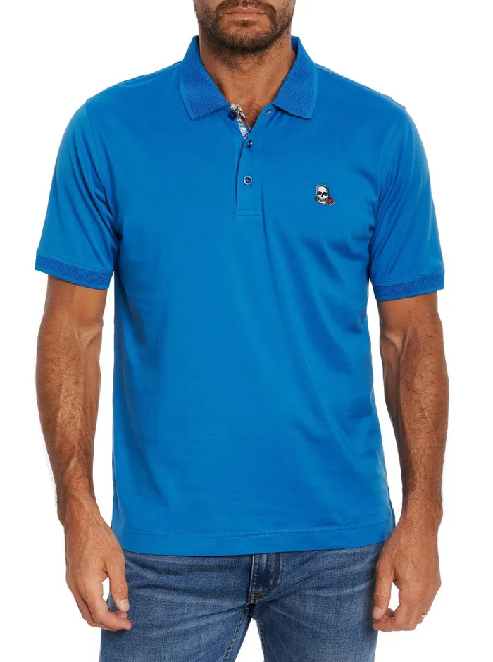 Men Polos and TShirts Robert Graham ARCHIE POLO Black