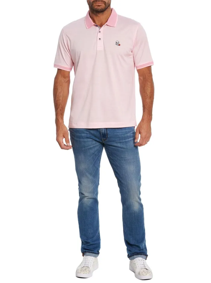 Men Polos and TShirts Robert Graham ARCHIE POLO Black