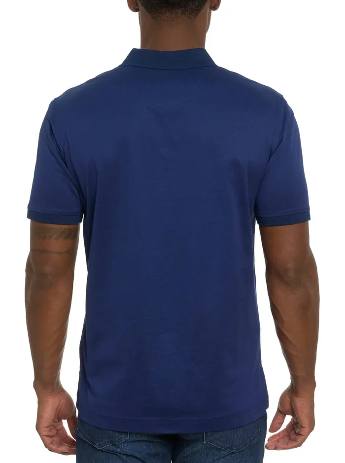 Men Polos and TShirts Robert Graham ARCHIE POLO Black