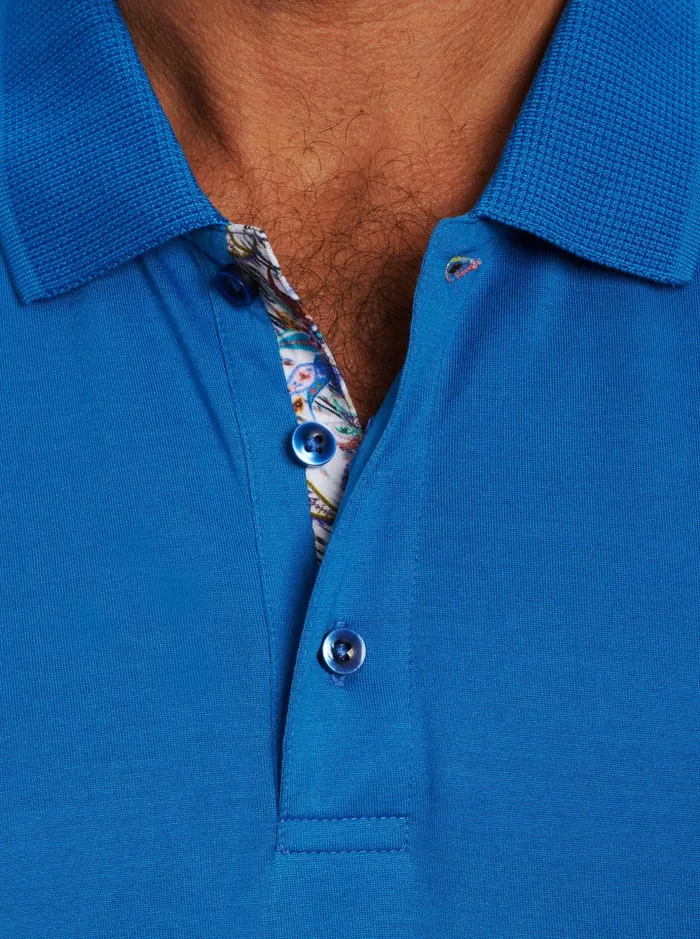 Men Polos and TShirts Robert Graham ARCHIE POLO Black